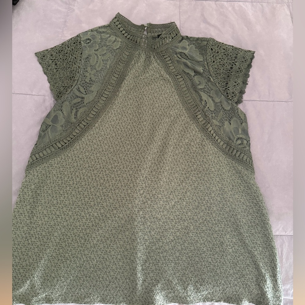 Green blouse